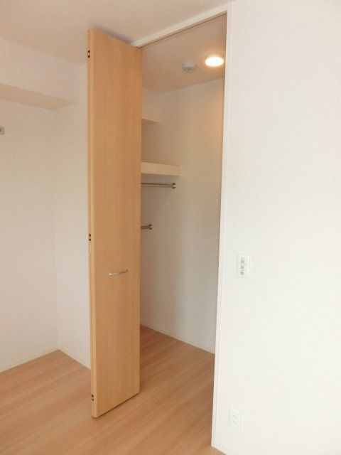 収納　ウォークインタイプの収納です