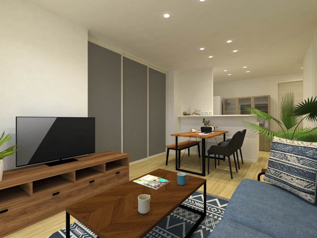 その他部屋・スペース　完成予想図／家具・家電等は配置のイメージで物件に付属してお…