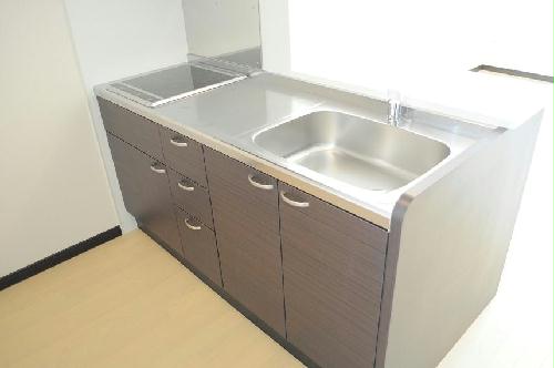 キッチン　電熱タイプのコンロが２口