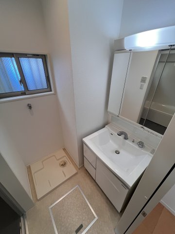 洗面設備　広い洗面スペース