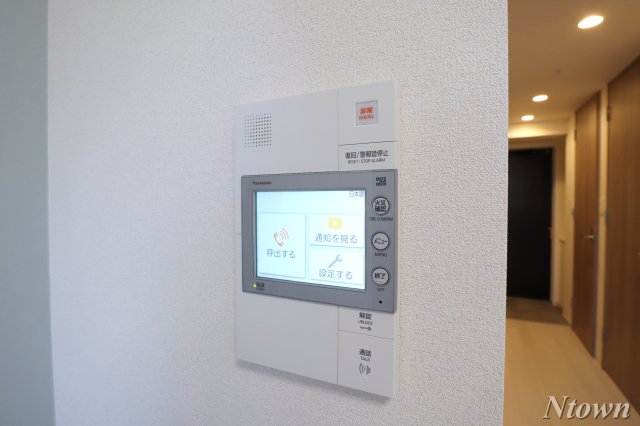 セキュリティ　モニター付きインターホンです