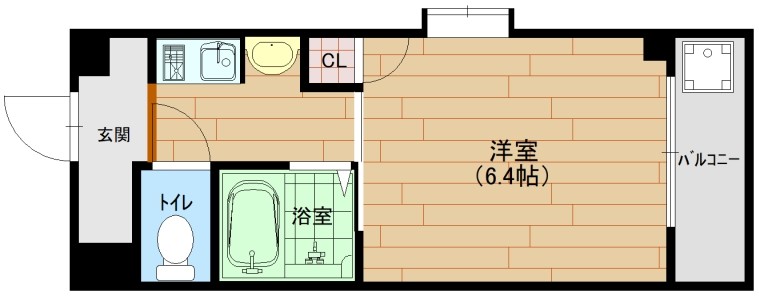 第6カシノハイツの間取り写真