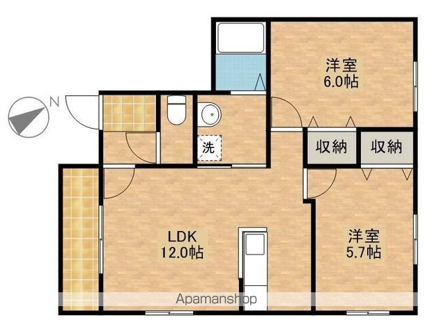 ＪＲ東海道本線 浜松駅 バス乗車時間：30分 最寄りバス停で下車 徒歩6分 2階建 築18年の間取り写真