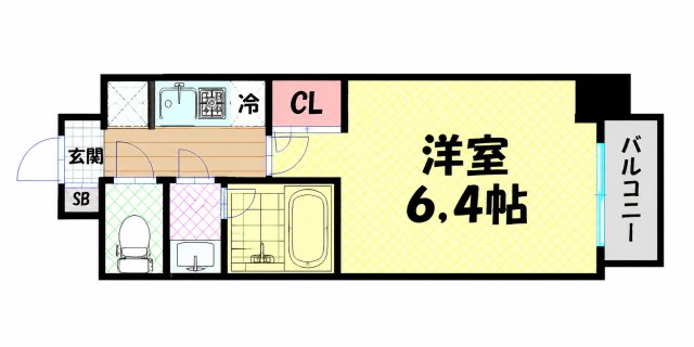ララプレイス難波シエールの間取り写真