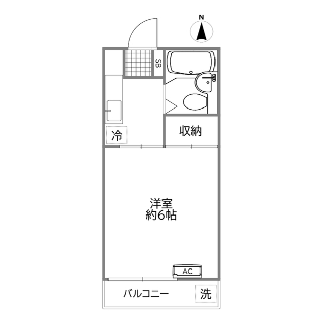 京王井の頭線 永福町駅 徒歩7分 2階建 築34年の間取り写真
