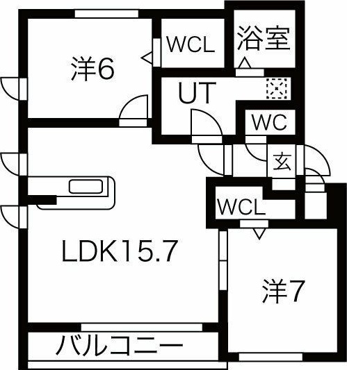 サージュブリエIの間取り写真