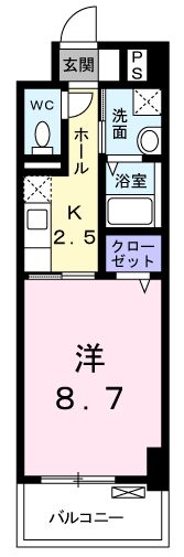 ＪＲ山陽本線 福山駅 バス乗車時間：13分 最寄りバス停で下車 徒歩4分 6階建 築12年の間取り写真