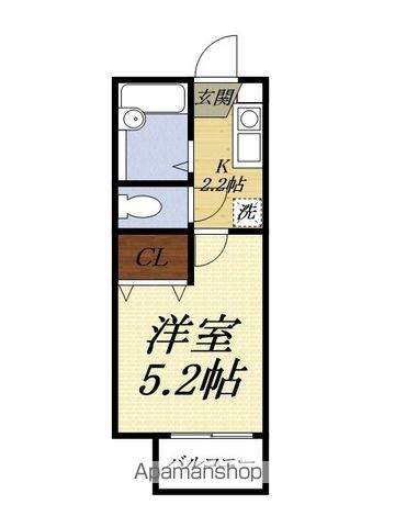 ＪＲ東海道本線 浜松駅 バス乗車時間：50分 最寄りバス停で下車 徒歩9分 2階建 築36年の間取り写真