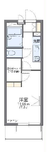 レオパレスうちぼりの間取り写真