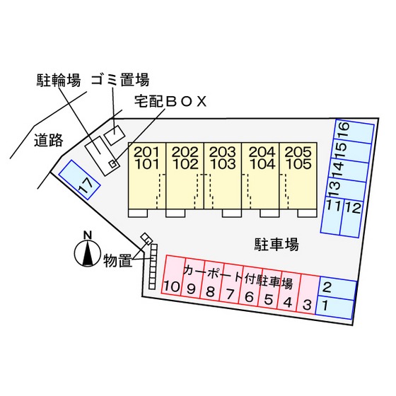 駐車場　配置図
