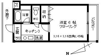 サンビューハイツの間取り