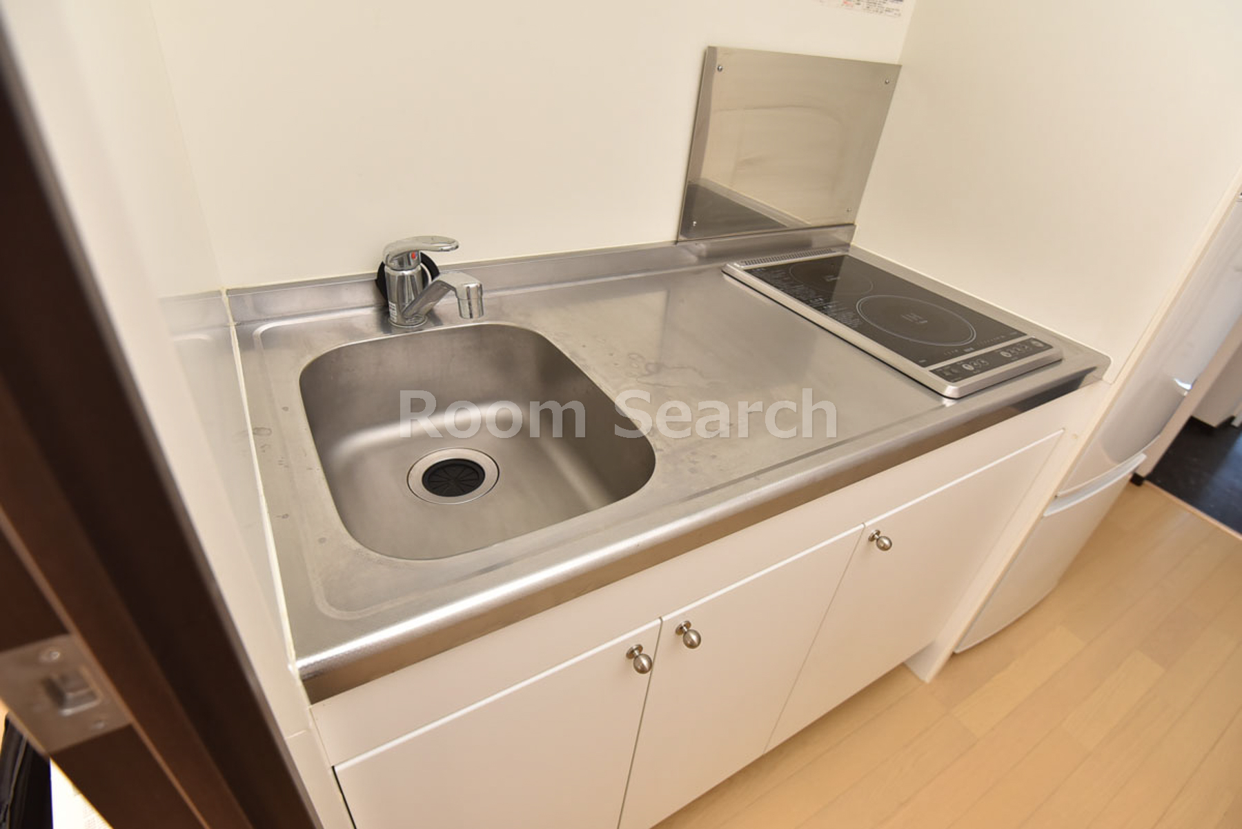 キッチン　2口コンロ、キッチン収納