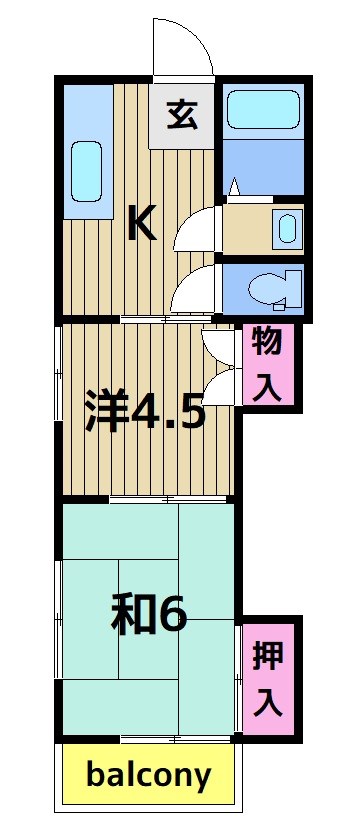 平和荘の間取り