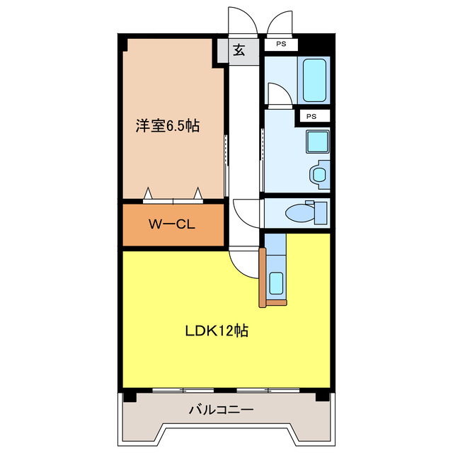 岐阜市柳森町のマンションの間取り