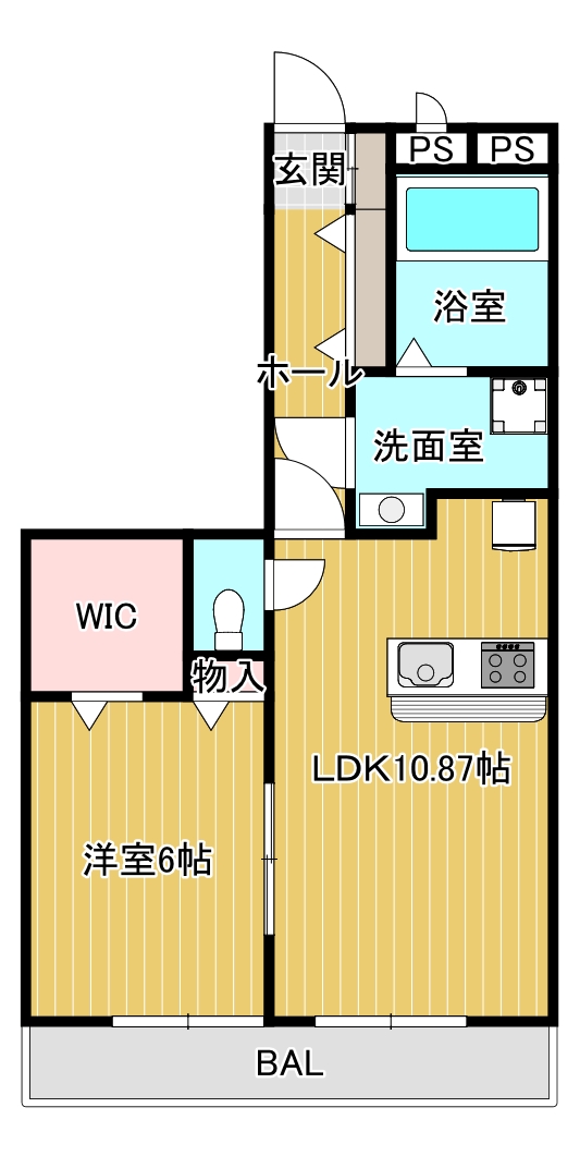 本庄市小島のマンションの間取り