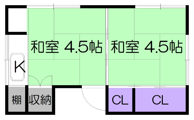 桜井町貸部屋の間取り