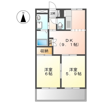 ラヴィーヌの間取り