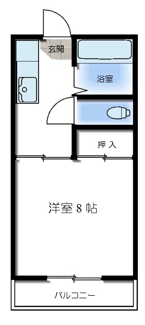 コーポアオカワの間取り