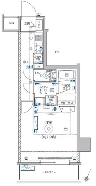 ＬＥＸＥ　ＡＺＥＳＴ横濱関内の間取り