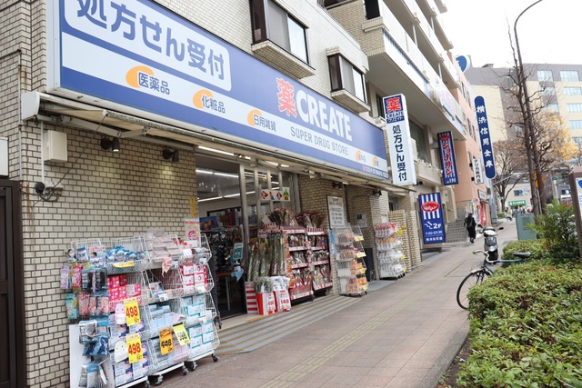 【横浜市神奈川区松ケ丘のアパートのドラックストア】