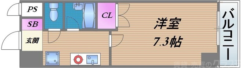 【大阪市東成区大今里南のマンションの間取り】