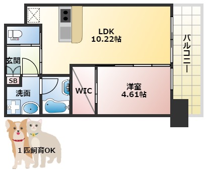 プレジオ阿波座の間取り