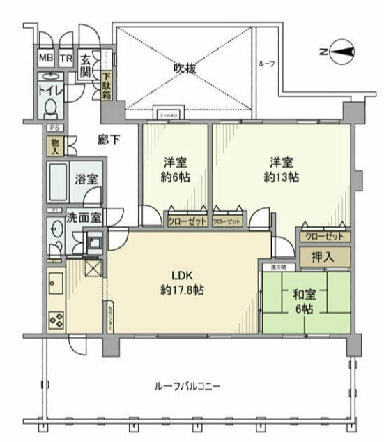 グランシティレイディアント横濱三ツ境の間取り