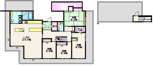 【世田谷区深沢のマンションの間取り】