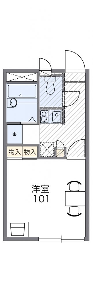 本庄市日の出のアパートの間取り