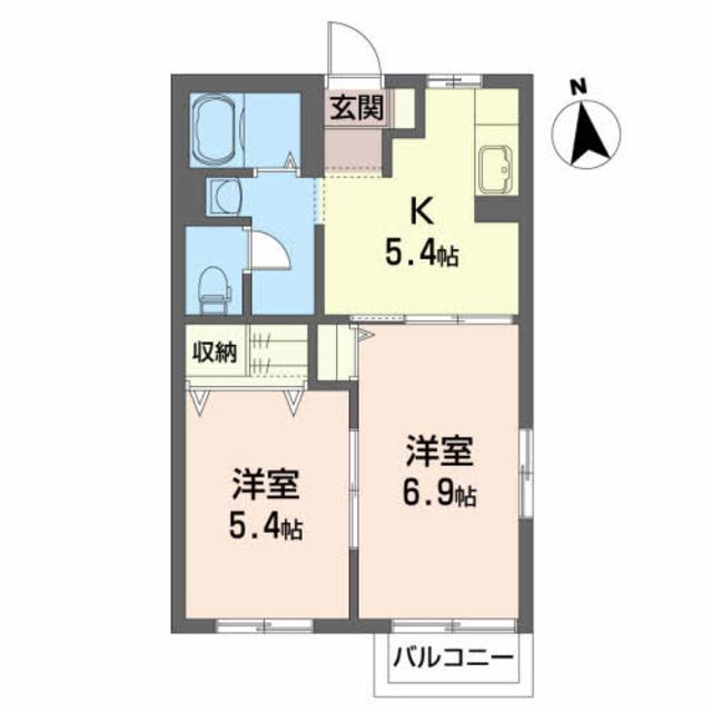 スイ－トハウス小石田　Ａの間取り