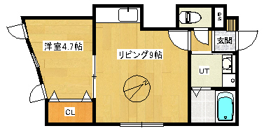 デジール北野の間取り