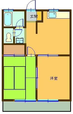 【わかばハイツの間取り】