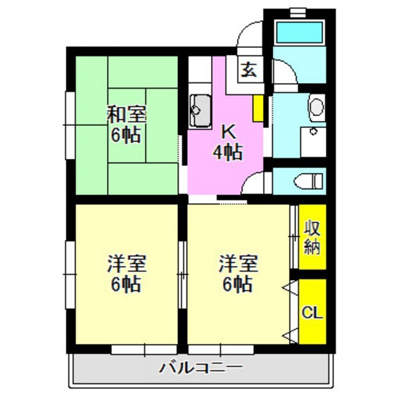 ベルフラワー（青柳）の間取り