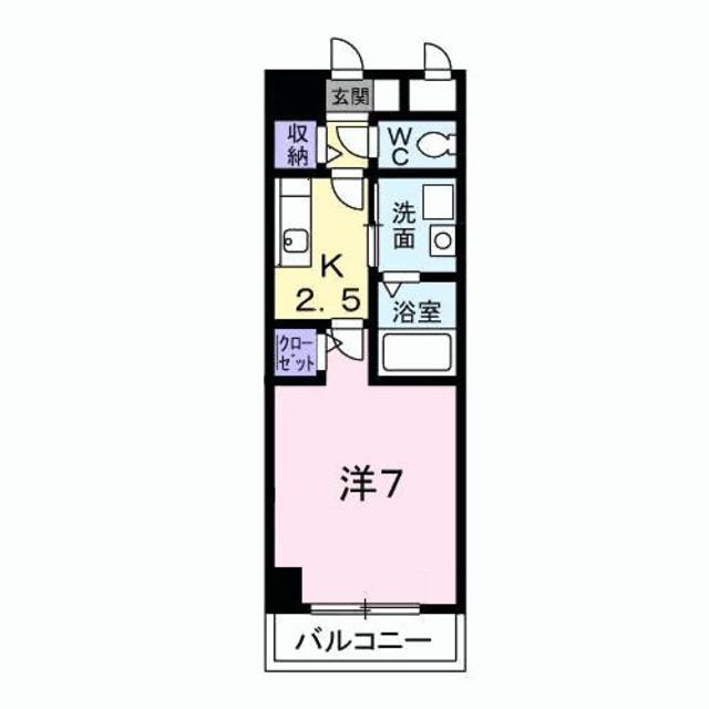 千葉市中央区神明町のマンションの間取り