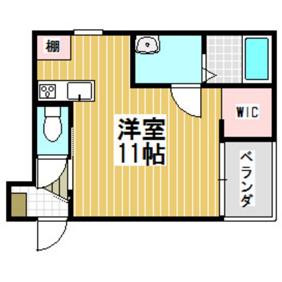 【室蘭市東町のアパートの間取り】