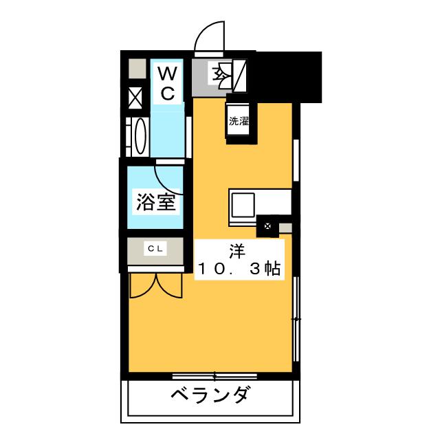 墨田区緑のマンションの間取り