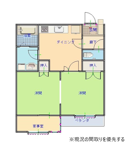 メゾン鳴鹿2番館の間取り