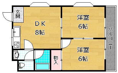 ビューコート香里の間取り