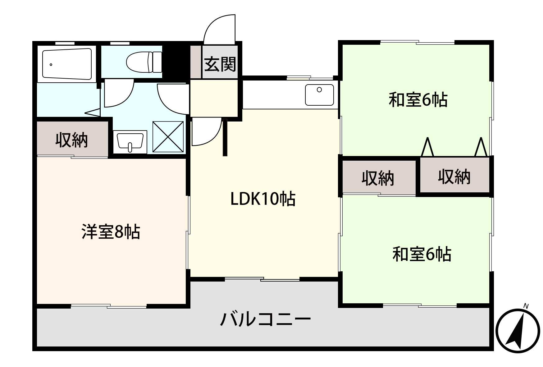 アシスト長野マンション5　II号棟の間取り