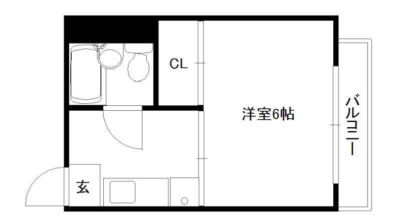 【京都市上京区三軒町のマンションの間取り】