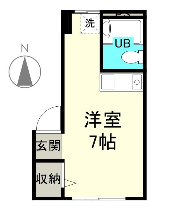 松本市深志のアパートの間取り