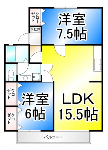 セジュール・喜の間取り