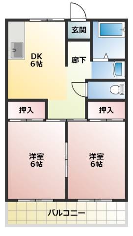 【サンハイツ石川の間取り】