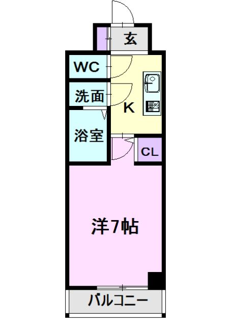 名古屋市中村区太閤通のマンションの間取り