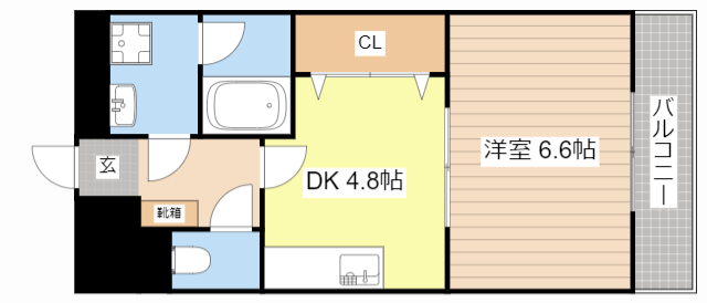 守山市浮気町のマンションの間取り