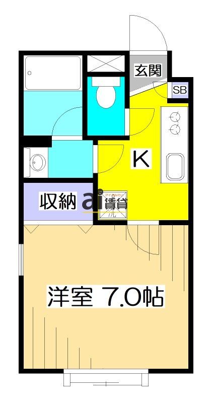 【小金井市貫井北町のマンションの間取り】