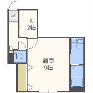 LEE SPACE北10条IIの間取り