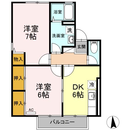 グレイスコートの間取り