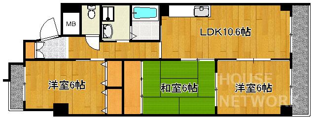 グランディール堀川の間取り