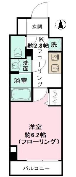 平塚市明石町のマンションの間取り